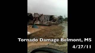 Tornado Damage Belmont MS 42711 [upl. by Nylyrehc473]