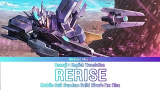 Gundam build Divers ReRise – Opening 1 Full『 RERISE 』 Lyrics [upl. by Sosanna]