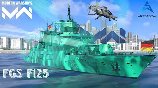 Modern Warships  FGS F125  New Free Ships Next Battle Pass [upl. by Dunc]