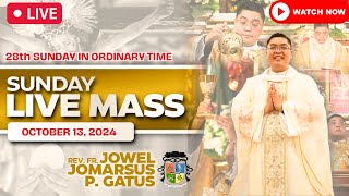 SUNDAY FILIPINO LIVE MASS TODAY II OCTOBER 13 2024 II FR JOWEL JOMARSUS GATUS [upl. by Ahsinit]