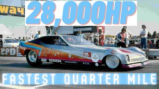 Fastest Quarter Mile in history ever recorded on video [upl. by Muraida]