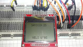 Nokia 5110 LCD  ATMega328P [upl. by Iht]