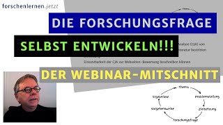 Die Forschungsfrage entwickeln – WebseminarMitschnitt [upl. by Narag580]