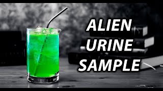 How To Make An Alien Urine Sample Cocktail  Booze On The Rocks [upl. by Fatma]