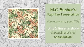 M C Eschers Reptiles tessellation from A to Z [upl. by Arriaet]