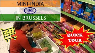 Buying Indian Grocery in Brussels  Best Store  You wont miss India HINDI AUDIO [upl. by Nehr]