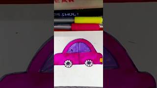 Easy car drawing kids criyetivity ishikapatel artandcraftshortsviwesviwersart 🚗🚗 [upl. by Tisbee]