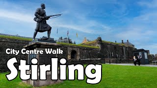 Stirling City Centre Walk【4K】 Lets Walk 2021 [upl. by Gone98]