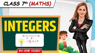 Integers  Full Chapter in 1 Video  Class 7th Maths  Junoon Batch [upl. by Valerian]