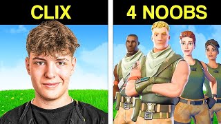 Can 4 Fortnite Noobs Beat Clix [upl. by Hoffarth737]