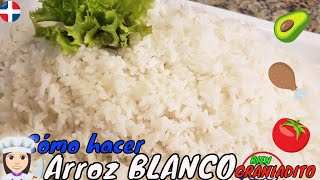 🍅🍚cómo hacer un arroz blanco bien GRANEADO DOMINICANO Receta de ARROZ BLANCO FÁCIL Y RÁPIDA 🔥 [upl. by Beore]