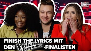 𝙏𝙝𝙚 𝙑𝙤𝙞𝙘𝙚 𝙁𝙞𝙣𝙖𝙡𝙚 Finish The Lyrics mit den The Voice of GermanyTalents Gugu Sebastian Linda amp Co [upl. by Nirag]