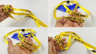 DIY How to print on lanyard smart ID card laceLanyards for schools offices amp events [upl. by Shiller287]