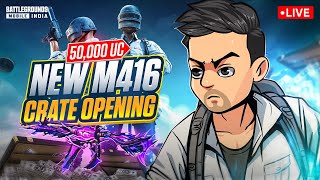 🔴50000 UC SHINOBI M4 amp ULTIMATE SET CRATE OPENING  BGMI LIVE w DynamoGaming [upl. by Wohlert477]