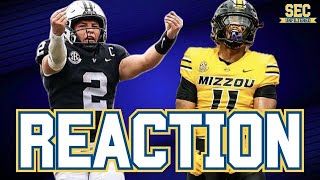 REACTION Mizzou Football SURVIVES Against Vanderbilt In Overtime [upl. by Atal]