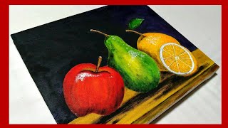 ✅ Como Pintar un BODEGON de FRUTAS  Paso a Paso  Tutorial de Pintura Acrilica 72 [upl. by Keithley28]