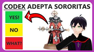 What are the strongest Adepta Sororitas units Ranking Codex Adepta Sororitas units [upl. by Bendix473]