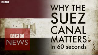 Why is the Suez Canal a big deal Explained in 60 secs  BBC News [upl. by Acinnod]