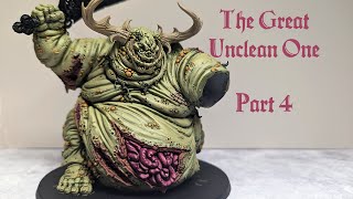 Painting Warhammer  The Great Unclean One  Adding Details to the Skin [upl. by Baiss539]