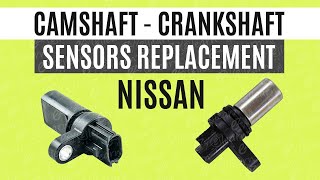 Replace Camshaft Crankshaft Sensor Nissan Xtrail Altima QR25DE Fix engine cuts out P0725 P0335 P0340 [upl. by Leumhs431]