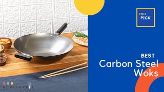 Best Carbon Steel Woks 2023  Top 5 Carbon Steel Woks Review [upl. by Allecsirp170]