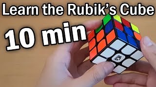 Learn How to Solve a Rubiks Cube in 10 Minutes Beginner Tutorial [upl. by Safko]