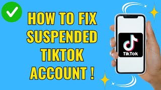 How to fix suspended tiktok account Fixed 2024 [upl. by Olli990]