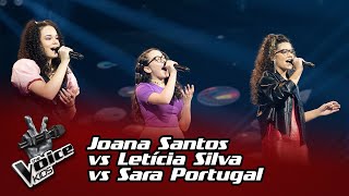 Joana Santos VS Letícia Silva VS Sara Portugal  Batalha  The Voice Kids [upl. by Carpio]