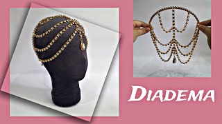 Diadema tutorial ✨️  diadema yasash  bridal своими руками [upl. by Quackenbush]