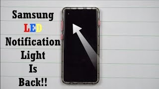 Bringing BACK The LED Notification Light [upl. by Spoor849]