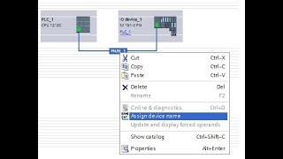 Assigning a PROFINET Device Name to a PROFINET IO Device in TIA Portal  Siemens Support  AWC Inc [upl. by Ailemak]