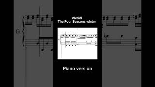 Vivaldi The Four Seasons winter Piano tutorial [upl. by Lateh972]