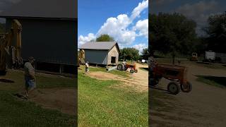 Allis Chalmers D19 Moving the Garage allischalmers tractors shorts [upl. by Yevi]