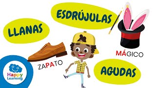 Las palabras Agudas Llanas y Esdrújulas para niños  Aprende Gramática  Happy Learning 📚 ✏️ 👩🏻‍🏫 [upl. by Malissia763]