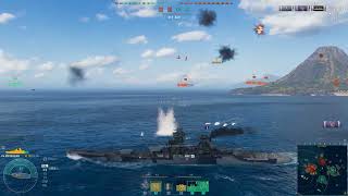 World of Warships  Random battle with Richelieu Victory [upl. by Idelle478]