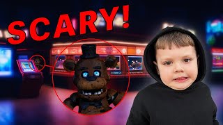 WE GOT LOCKED IN A HAUNTED ARCADE WITH FREDDY FAZBEAR FNAF IN REAL LIFE [upl. by Saidnac248]