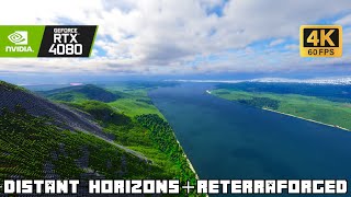 New Minecraft River is Beyond Belief  Exploring with Distant Horizons  ReTerraForged [upl. by Nwahsav]