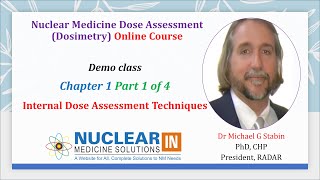 Nuclear Medicine Dosimetry Demo Class part 1 [upl. by Enirak]