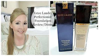 Estee Lauder Perfectionist Foundation  REVIEWDEMO [upl. by Imim]