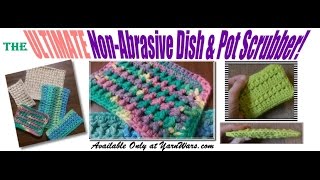 ScrubADONE The ULTIMATE Crochet Dish amp Pot Scrubber [upl. by Inirt747]