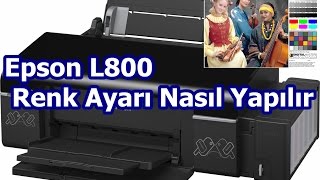 Epson L850 Renk Ayarı Nasıl Yapılır Konusanserviscom [upl. by Iow550]