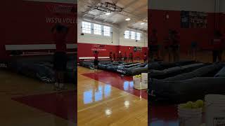 Winston Salem State Softball Setting up their new AIR Batting Cage [upl. by Luehrmann]