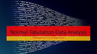 Part IIV Normality Tabulation of data using Standard method [upl. by Wellesley]