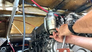 How to do a Yanmar 2GM20F Engine service [upl. by Leirza]