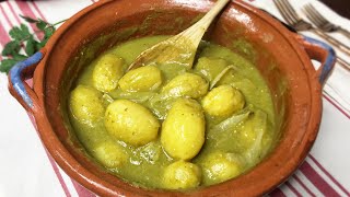 COMIDA SABROSA DE CUARESMA ECONÓMICA SABROSA Y FÁCIL PAPAS EN SALSA VERDE 🔴en vivo [upl. by Kirk]