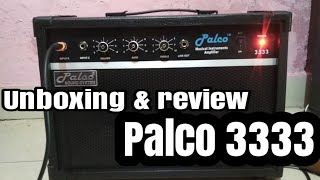 Unboxing and review of palco black 3333 amplifier for guitar [upl. by Deirdre]