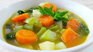 💛SOPA DE VERDURAS PARA LA DIETAMUY DELICIOSA 😙👍 [upl. by Alletsyrc914]