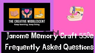 How to thread a Janome Memory Craft 550E embroidery machine and other questions [upl. by Llovera618]