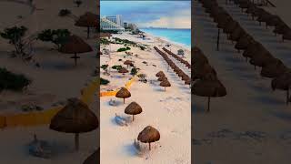 Flying over Cancun’s breathtaking beaches and resorts on the Yucatán Peninsula [upl. by Penney]