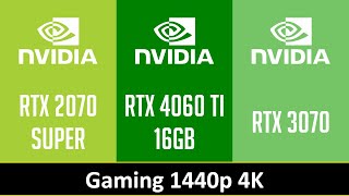 RTX 2070 SUPER vs RTX 4060 TI 16GB vs RTX 3070 [upl. by Blondie]